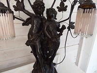 Bronzen tafellamp - afbeelding 3 van  4