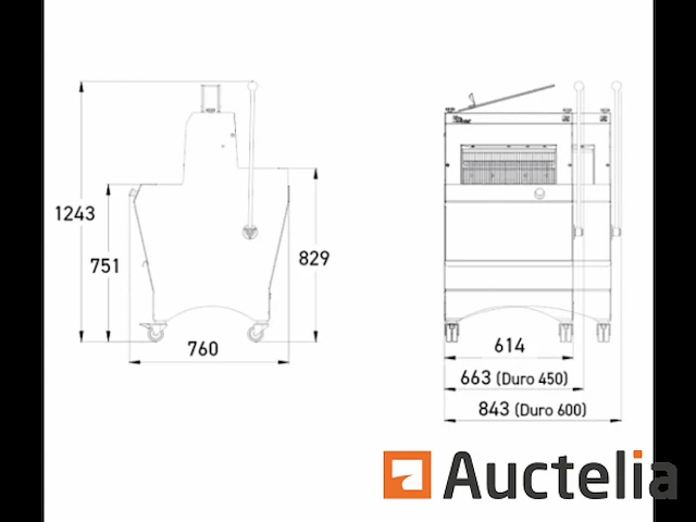 Broodsnijmachine jac duro 450 - afbeelding 5 van  6