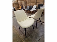 Brooke beige pu - dining chair (2x) - afbeelding 1 van  6