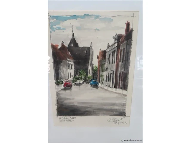 Brouwerijstraat kortenberg 48x58cm - afbeelding 2 van  4