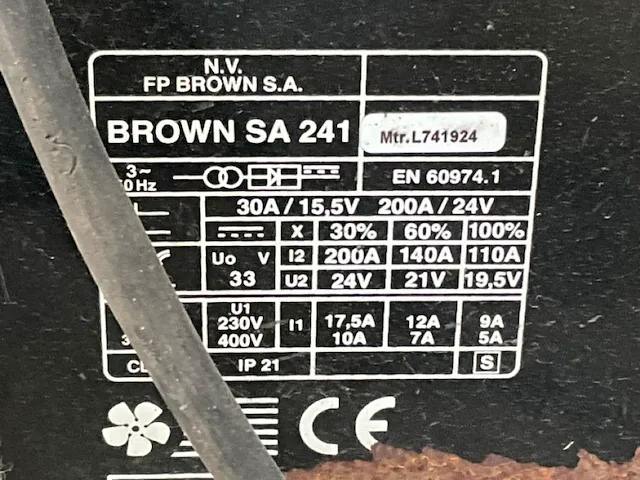 Brown sa241 lasapparaat - afbeelding 3 van  3