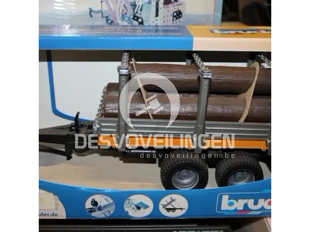Bruder aanhangwagen boomtransport ku02213 - afbeelding 1 van  1