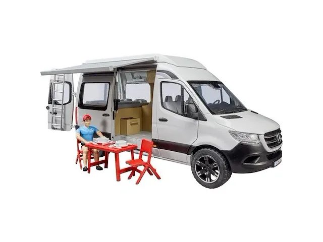 Bruder mercedes benz sprinter camper met chauffeur modelvoertuig - afbeelding 2 van  6