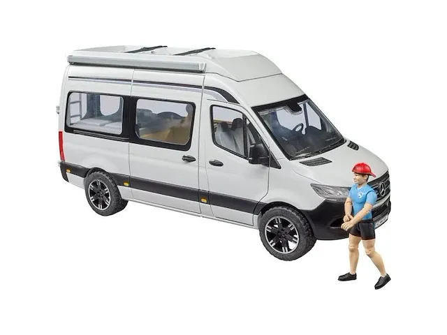 Bruder mercedes benz sprinter camper met chauffeur modelvoertuig - afbeelding 3 van  6