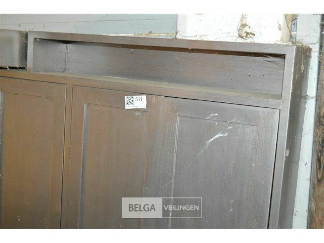 Bruine kast met 4 deuren - afbeelding 2 van  3