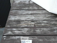 Bruine kleine houten tafel - afbeelding 3 van  3