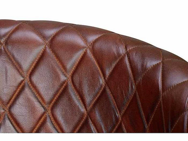 Bruine lederen fauteuil - afbeelding 2 van  6