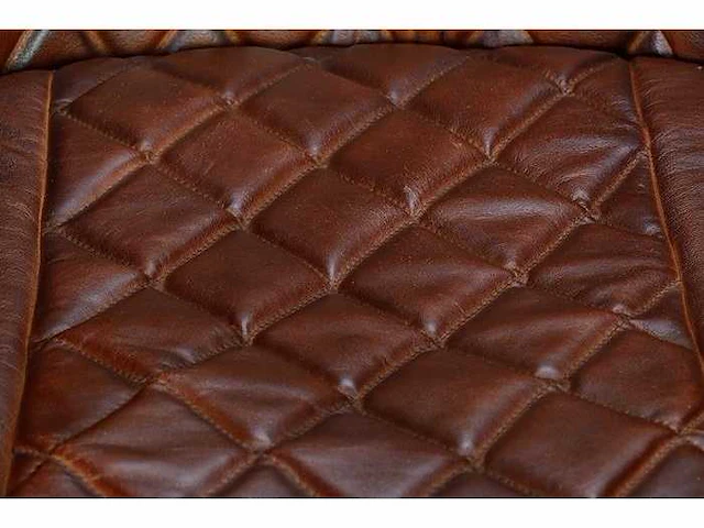 Bruine lederen fauteuil - afbeelding 3 van  6