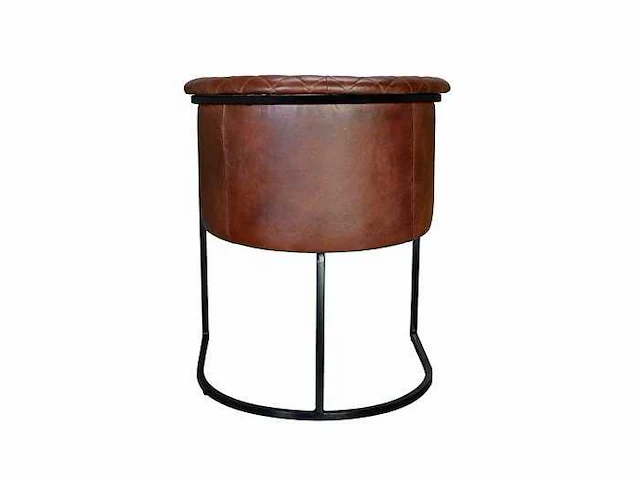 Bruine lederen fauteuil - afbeelding 5 van  6