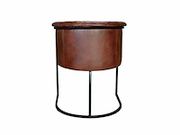 Bruine lederen fauteuil - afbeelding 5 van  6