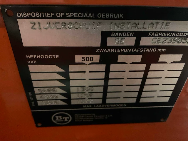 Bt cbe 15t vorkheftruck - afbeelding 5 van  17
