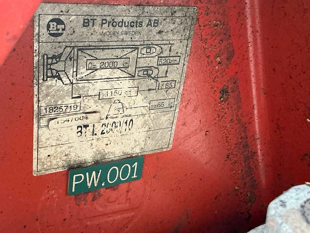Bt hand hydraulische palletwagen - afbeelding 6 van  6