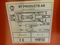Bt hhm 100 hand hydraulische schaar palletwagen - afbeelding 8 van  8
