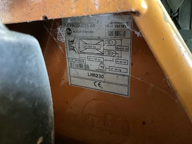 Bt lhm230 hand hydraulische palletwagen - afbeelding 2 van  2