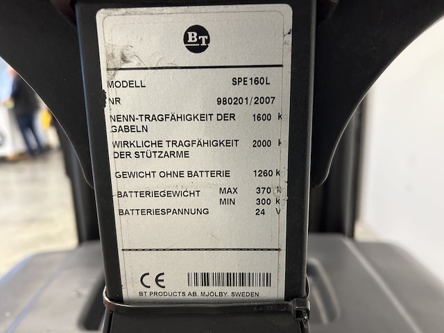 Bt spe 160l stapelaar - bj 2003 - afbeelding 3 van  8