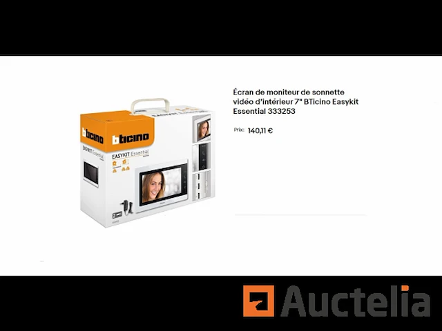 Bticino 7'' indoor video deurbel monitor scherm 333253 - afbeelding 1 van  4