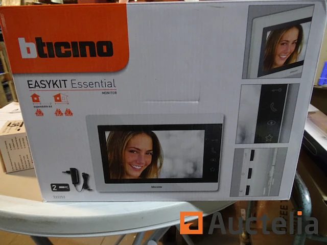 Bticino 7'' indoor video deurbel monitor scherm 333253 - afbeelding 2 van  4