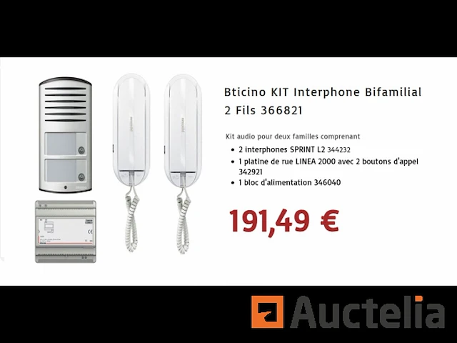 Bticino intercom set 366821 - afbeelding 1 van  4