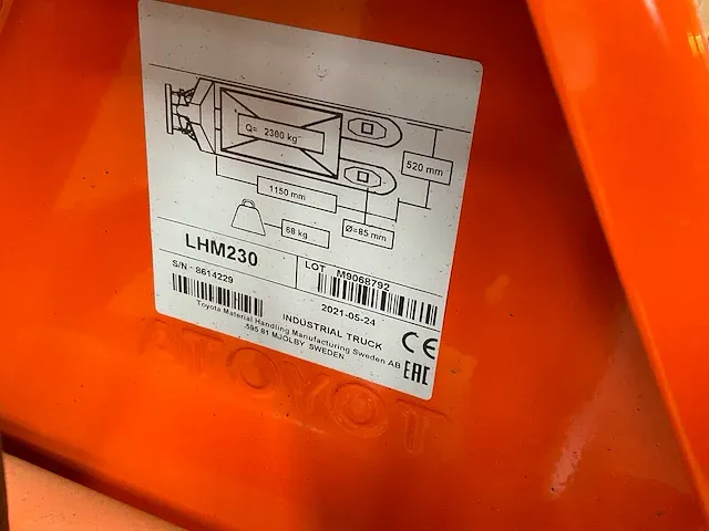 Bt/toyota hand hydraulische palletwagen (2x) - afbeelding 6 van  6