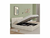 Bubbelbed in badstof met bedbodem en hoofdeinde 160x200cm - afbeelding 3 van  8