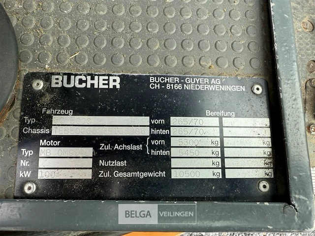Bucher citycat 5000 veegwagen - afbeelding 7 van  16