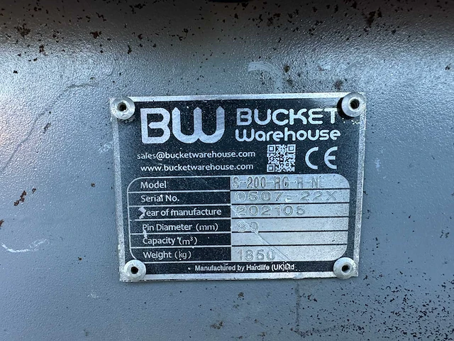 Bucket warehouse - 2021 - s-200-rg-r-n - sorteergrijper - afbeelding 4 van  12