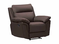 Buffelleer relaxfauteuil - bruin - afbeelding 1 van  5