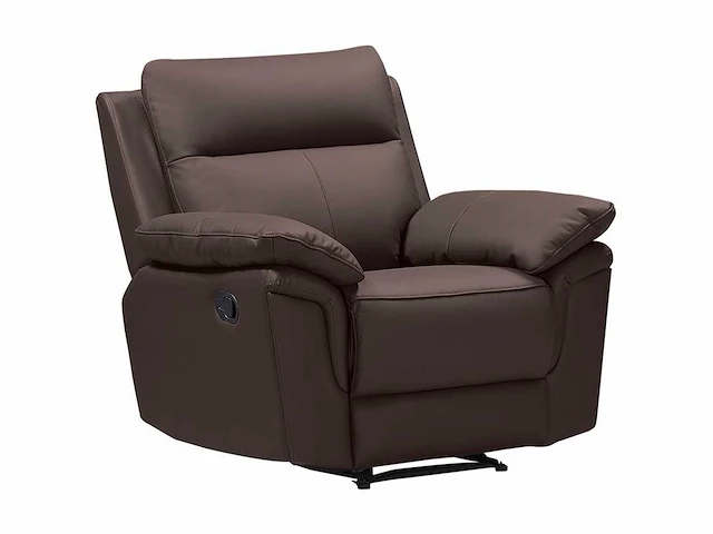 Buffelleer relaxfauteuil - bruin - afbeelding 1 van  5