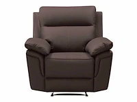 Buffelleer relaxfauteuil - bruin - afbeelding 3 van  5