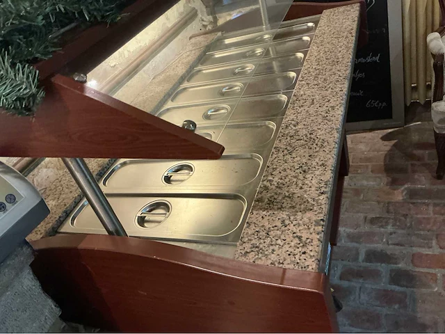 Buffettafel met koeling en verlichting - afbeelding 2 van  5