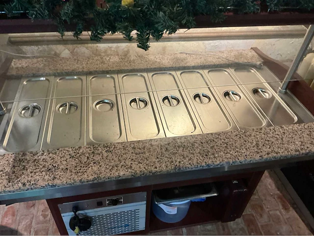 Buffettafel met koeling en verlichting - afbeelding 3 van  5