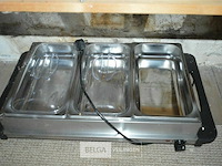 Buffetwarmer met 3 bakken - afbeelding 1 van  3