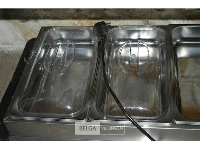 Buffetwarmer met 3 bakken - afbeelding 2 van  3