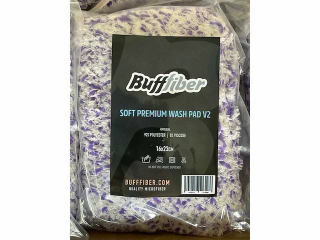 Bufffiber soft premium wash pad v2 cardetailing - afbeelding 1 van  3
