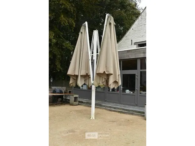 Buiten parasol, 2 armen 350x350, geschroefd - afbeelding 2 van  2
