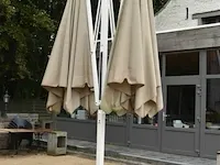 Buiten parasol, 2 armen 350x350, geschroefd - afbeelding 2 van  2