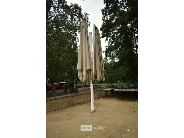 Buiten parasol, 2 armen 350x350, geschroefd - afbeelding 2 van  7