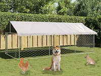 Buitenkennel met dak 400x200x150 cm - afbeelding 1 van  10