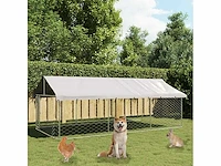 Buitenkennel met dak 400x200x150 cm - afbeelding 3 van  10