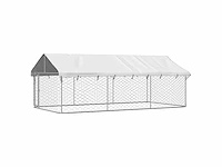 Buitenkennel met dak 400x200x150 cm - afbeelding 4 van  10