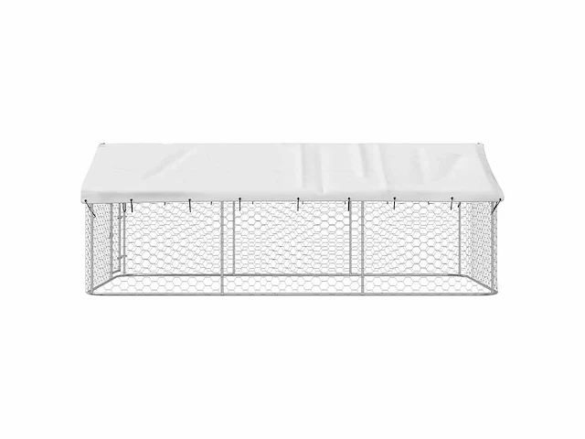 Buitenkennel met dak 400x200x150 cm - afbeelding 8 van  10