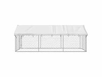 Buitenkennel met dak 400x200x150 cm - afbeelding 8 van  10