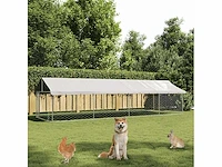 Buitenkennel met hondendak - afbeelding 3 van  10