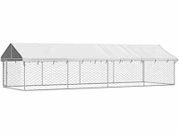 Buitenkennel met hondendak - afbeelding 4 van  10