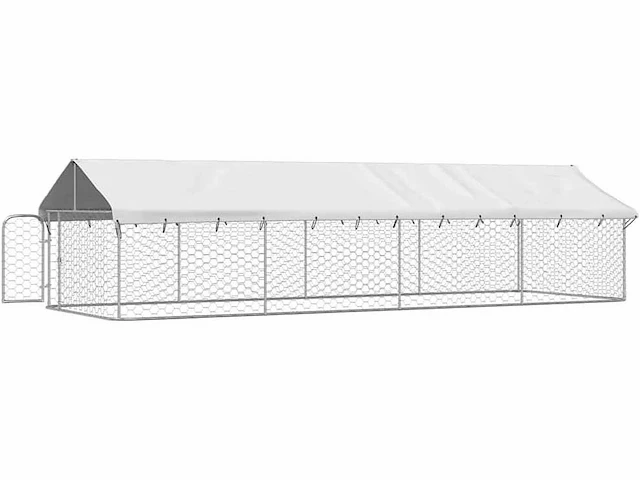 Buitenkennel met hondendak - afbeelding 8 van  10