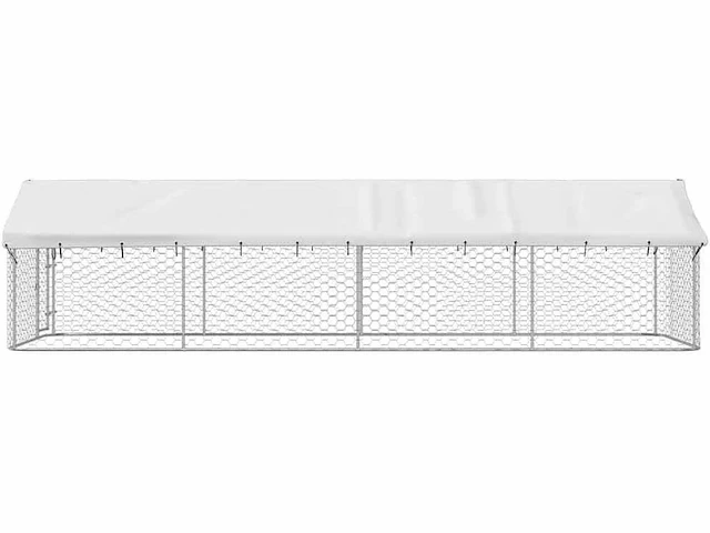 Buitenkennel met hondendak - afbeelding 9 van  10