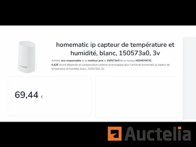 Buitenluchttemperatuur- en vochtigheidssensor homematic ip smart home 150573a0 - afbeelding 1 van  1