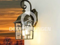 Buitenwandlamp antiek goud