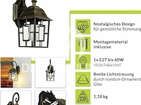 Buitenwandlamp antiek goud - afbeelding 4 van  5