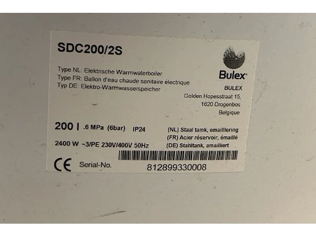 Bulex electrische warmteboiler - afbeelding 3 van  5